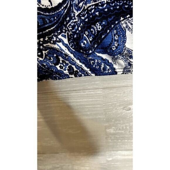 Women's Sleeveless Paisley Print V Neck Tank Tops Blouse Shirts - Picture 9 of 9